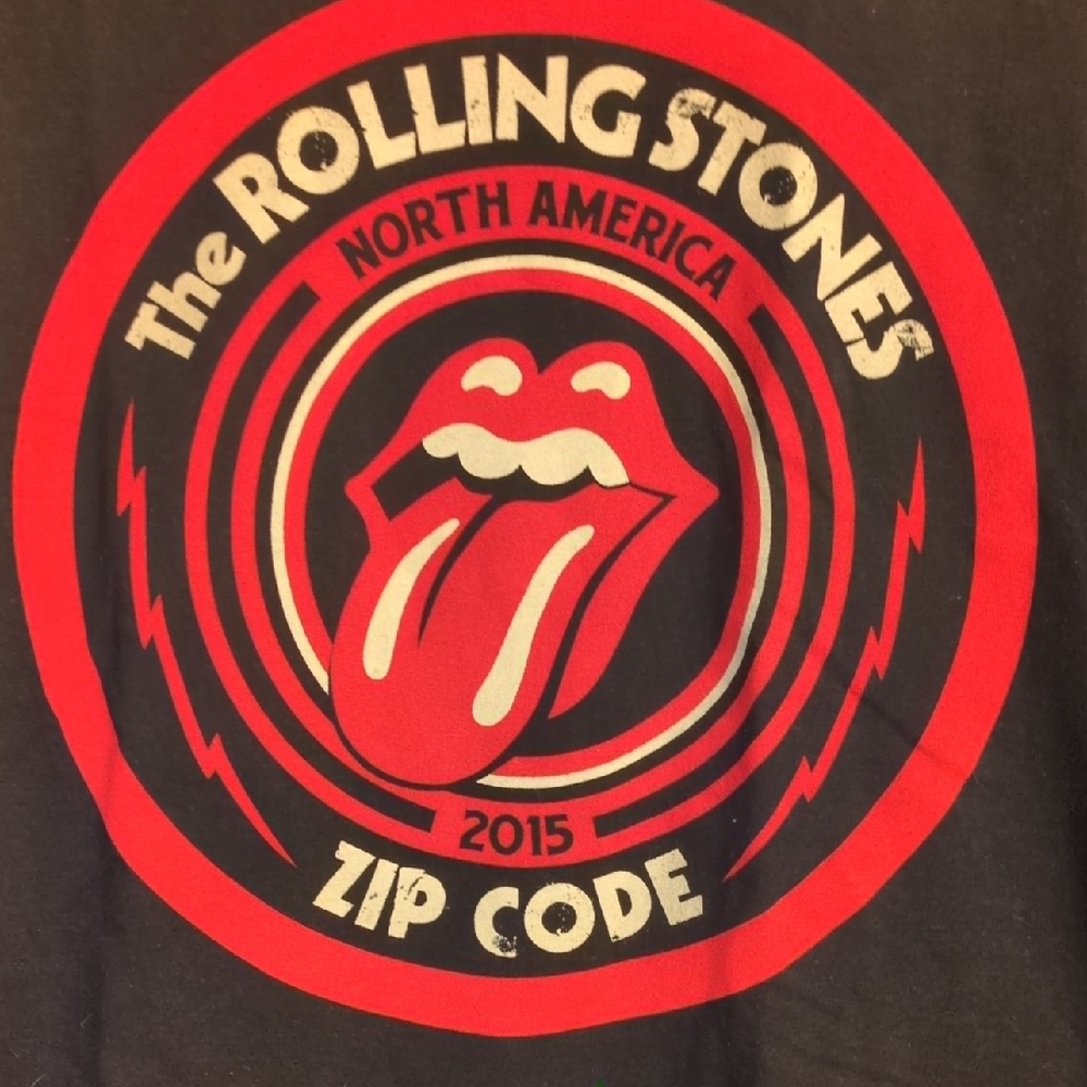 The Rolling Stones Black and Red Short Sleeve Tee